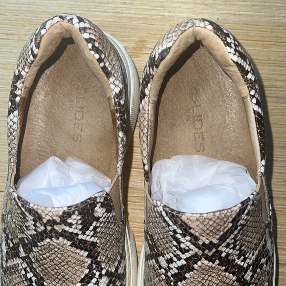 J/Slides Heidi Snakeskin Leather Platform Slipon 6 - Picture 10 of 11